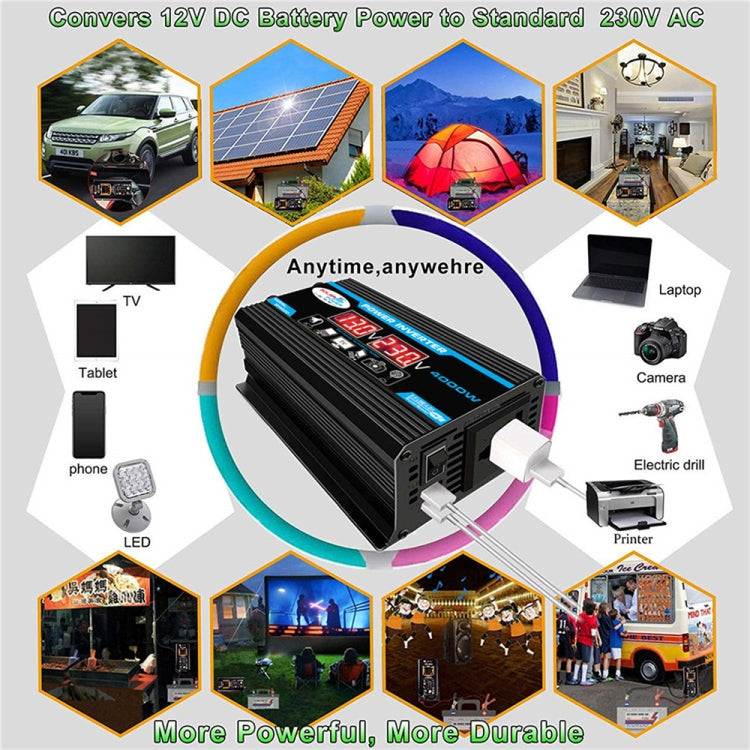 Tang II Generazione 12V a 220V 300W Car Power Inverter, 12V to 220V