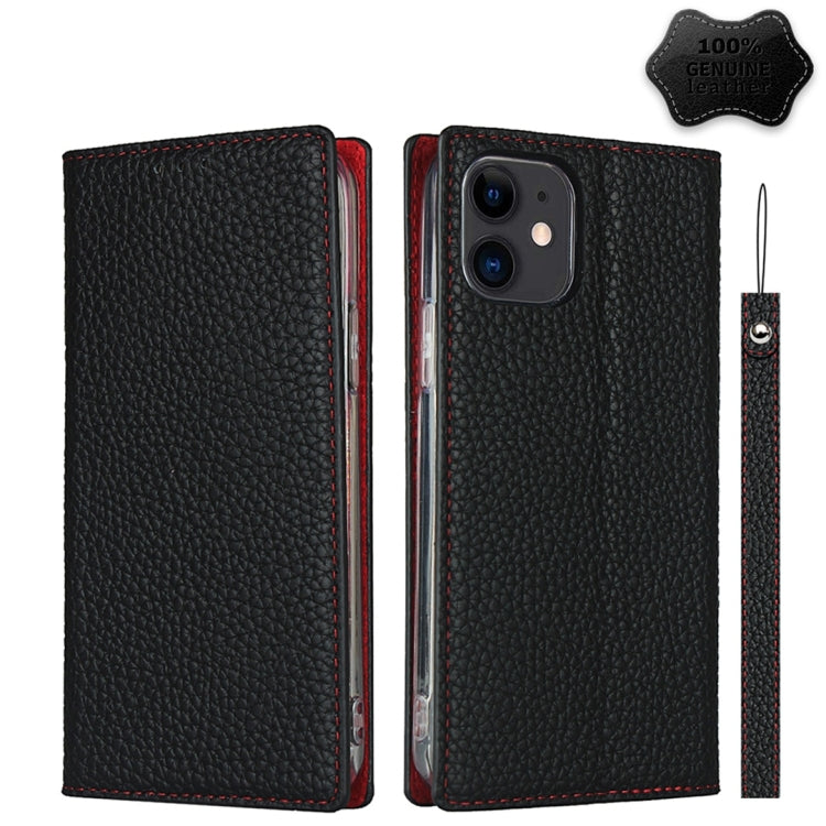 Custodia portafoglio in pelle con slot carte per iPhone 12 mini