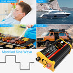 Legend III Generation DC12V a AC220V 6000W Inverter per auto con display a LED, DC12V to AC220V