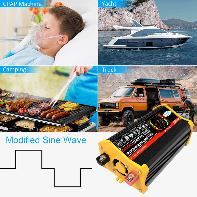 Legend III Generation DC12V a AC220V 6000W Inverter per auto con display a LED, DC12V to AC220V