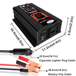Inverter di alimentazione per auto Tang III generazione da 12V a 110V 6000W con display LCD e doppia USB, 12V to 110V