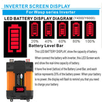 Little Wasp Alimentatore per auto da 12V a 220V 4000W con display LED e doppia USB, 12V to 220V 4000W