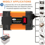 Little Wasp Convertitore di potenza per auto da 12 V a 110 V 6000 W con display LED e doppia USB, 12V to 110V 6000W