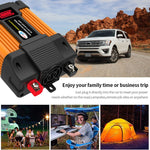 Little Wasp Convertitore di potenza per auto da 12 V a 110 V 6000 W con display LED e doppia USB, 12V to 110V 6000W