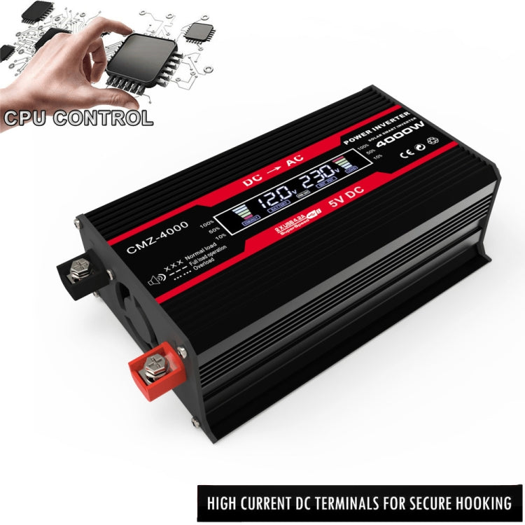 Inverter di alimentazione per auto Zhizun da 12V a 110V 4000W, 12V to 110V