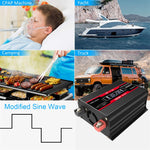 Inverter di alimentazione per auto Zhizun da 12V a 220V 4000W, 12V to 220V