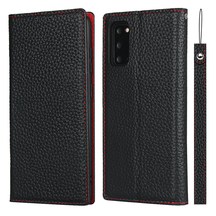 Custodia in pelle di vacchetta con strato superiore ribaltabile orizzontale con trama litchi con supporto e slot per carte e portafoglio e cinturino e avvolgitore, For Samsung Galaxy S21 5G, For Samsung Galaxy S20, For Samsung Galaxy S20 Plus          ...