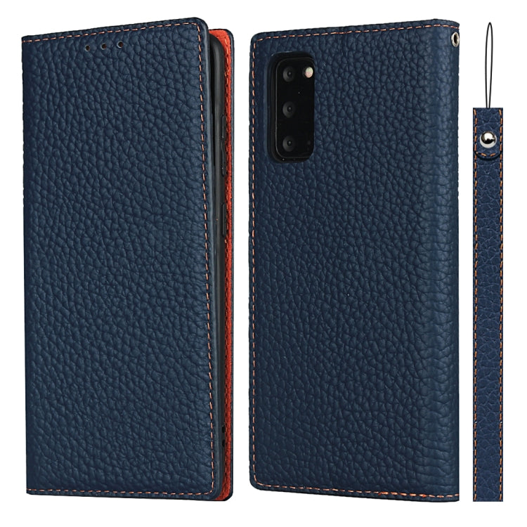 Custodia in pelle di vacchetta con strato superiore ribaltabile orizzontale con trama litchi con supporto e slot per carte e portafoglio e cinturino e avvolgitore, For Samsung Galaxy S21 5G, For Samsung Galaxy S20, For Samsung Galaxy S20 Plus          ...