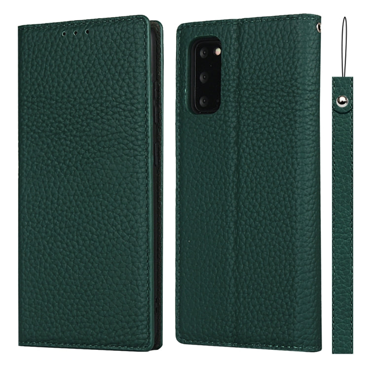 Custodia in pelle di vacchetta con strato superiore ribaltabile orizzontale con trama litchi con supporto e slot per carte e portafoglio e cinturino e avvolgitore, For Samsung Galaxy S21 5G, For Samsung Galaxy S20, For Samsung Galaxy S20 Plus          ...