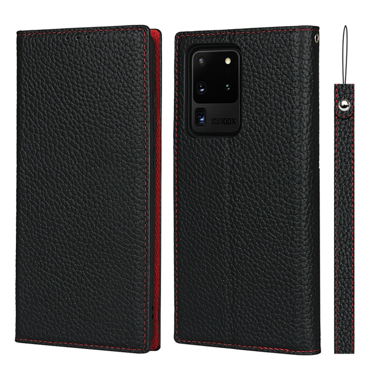 Custodia in pelle di vacchetta con strato superiore ribaltabile orizzontale con trama litchi con supporto e slot per carte e portafoglio e cinturino e avvolgitore, For Samsung Galaxy S21 5G, For Samsung Galaxy S20, For Samsung Galaxy S20 Plus          ...