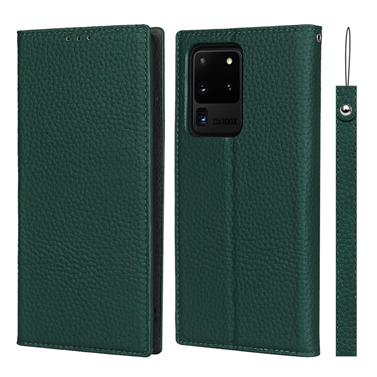Custodia in pelle di vacchetta con strato superiore ribaltabile orizzontale con trama litchi con supporto e slot per carte e portafoglio e cinturino e avvolgitore, For Samsung Galaxy S21 5G, For Samsung Galaxy S20, For Samsung Galaxy S20 Plus          ...