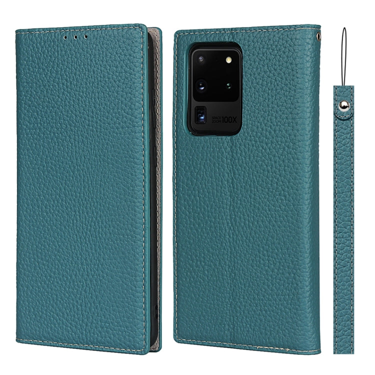 Custodia in pelle di vacchetta con strato superiore ribaltabile orizzontale con trama litchi con supporto e slot per carte e portafoglio e cinturino e avvolgitore, For Samsung Galaxy S21 5G, For Samsung Galaxy S20, For Samsung Galaxy S20 Plus          ...