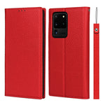 Custodia in pelle di vacchetta con strato superiore ribaltabile orizzontale con trama litchi con supporto e slot per carte e portafoglio e cinturino e avvolgitore, For Samsung Galaxy S21 5G, For Samsung Galaxy S20, For Samsung Galaxy S20 Plus          ...