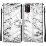 Custodia in pelle PU a vibrazione orizzontale con chiusura magnetica a disegno colorato di tensione con supporto e slot per schede, For Samsung Galaxy A02s / M02s