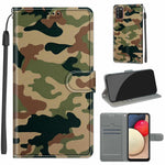 Custodia in pelle PU a vibrazione orizzontale con chiusura magnetica a disegno colorato di tensione con supporto e slot per schede, For Samsung Galaxy A02s / M02s
