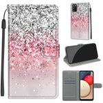 Custodia in pelle PU a vibrazione orizzontale con chiusura magnetica a disegno colorato di tensione con supporto e slot per schede, For Samsung Galaxy A02s / M02s