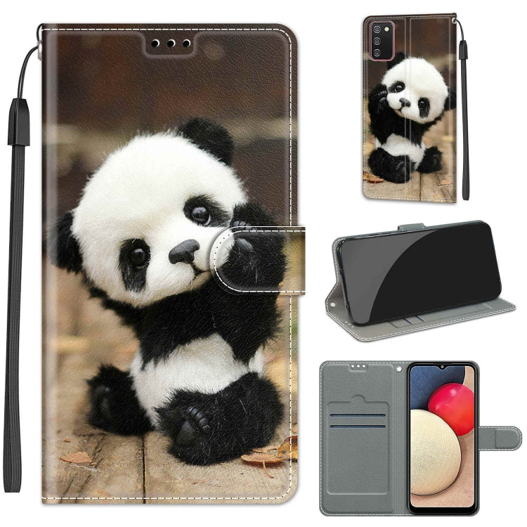 Custodia in pelle PU a vibrazione orizzontale con chiusura magnetica a disegno colorato di tensione con supporto e slot per schede, For Samsung Galaxy A02s / M02s