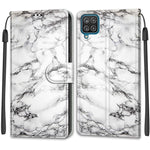 Custodia in pelle PU a vibrazione orizzontale con chiusura magnetica a disegno colorato di tensione con supporto e slot per schede, For Samsung Galaxy A12 / M12