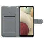 Custodia in pelle PU a vibrazione orizzontale con chiusura magnetica a disegno colorato di tensione con supporto e slot per schede, For Samsung Galaxy A12 / M12
