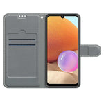 Custodia in pelle PU a vibrazione orizzontale con chiusura magnetica a disegno colorato di tensione con supporto e slot per schede, For Samsung Galaxy A32 4G