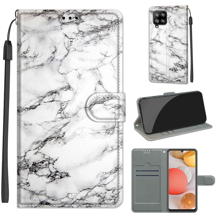 Custodia in pelle PU a vibrazione orizzontale con chiusura magnetica a disegno colorato di tensione con supporto e slot per schede, For Samsung Galaxy A42 5G