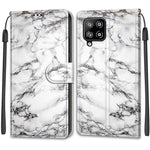 Custodia in pelle PU a vibrazione orizzontale con chiusura magnetica a disegno colorato di tensione con supporto e slot per schede, For Samsung Galaxy A42 5G