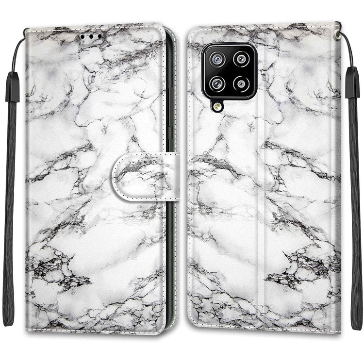 Custodia in pelle PU a vibrazione orizzontale con chiusura magnetica a disegno colorato di tensione con supporto e slot per schede, For Samsung Galaxy A42 5G