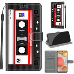 Custodia in pelle PU a vibrazione orizzontale con chiusura magnetica a disegno colorato di tensione con supporto e slot per schede, For Samsung Galaxy A42 5G