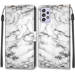 Custodia in pelle PU a vibrazione orizzontale con chiusura magnetica a disegno colorato di tensione con supporto e slot per schede, For Samsung Galaxy A52 5G