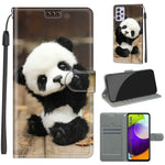 Custodia in pelle PU a vibrazione orizzontale con chiusura magnetica a disegno colorato di tensione con supporto e slot per schede, For Samsung Galaxy A52 5G