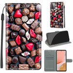 Custodia in pelle PU a vibrazione orizzontale con chiusura magnetica a disegno colorato di tensione con supporto e slot per schede, For Samsung Galaxy A72 5G