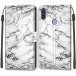 Custodia in pelle PU a vibrazione orizzontale con chiusura magnetica a disegno colorato di tensione con supporto e slot per schede, For Samsung Galaxy M11 / M11 EU Version