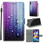 Custodia in pelle PU a vibrazione orizzontale con chiusura magnetica a disegno colorato di tensione con supporto e slot per schede, For Samsung Galaxy M11 / M11 EU Version