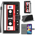 Custodia in pelle PU a vibrazione orizzontale con chiusura magnetica a disegno colorato di tensione con supporto e slot per schede, For Samsung Galaxy M11 / M11 EU Version