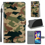 Custodia in pelle PU a vibrazione orizzontale con chiusura magnetica a disegno colorato di tensione con supporto e slot per schede, For Samsung Galaxy M11 / M11 EU Version