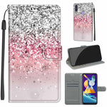 Custodia in pelle PU a vibrazione orizzontale con chiusura magnetica a disegno colorato di tensione con supporto e slot per schede, For Samsung Galaxy M11 / M11 EU Version