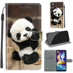 Custodia in pelle PU a vibrazione orizzontale con chiusura magnetica a disegno colorato di tensione con supporto e slot per schede, For Samsung Galaxy M11 / M11 EU Version