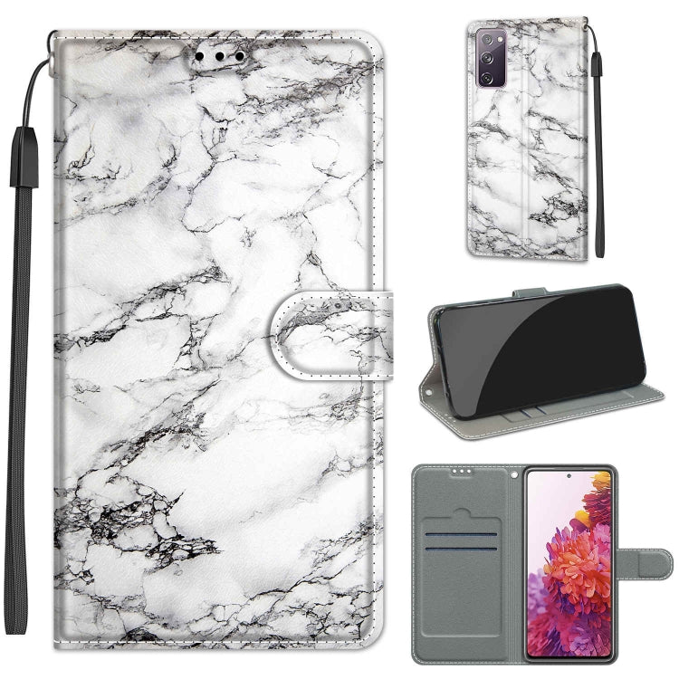 Custodia in pelle PU a vibrazione orizzontale con chiusura magnetica a disegno colorato di tensione con supporto e slot per schede, For Samsung Galaxy S20 FE 5G
