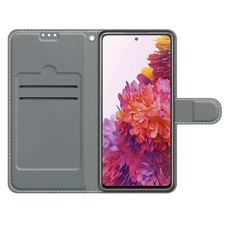Custodia in pelle PU a vibrazione orizzontale con chiusura magnetica a disegno colorato di tensione con supporto e slot per schede, For Samsung Galaxy S20 FE 5G