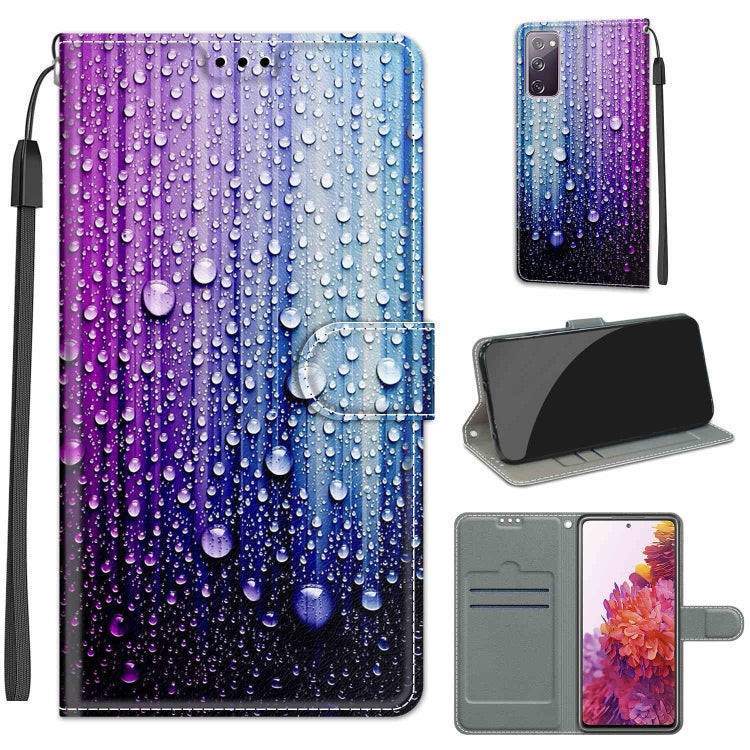 Custodia in pelle PU a vibrazione orizzontale con chiusura magnetica a disegno colorato di tensione con supporto e slot per schede, For Samsung Galaxy S20 FE 5G