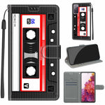 Custodia in pelle PU a vibrazione orizzontale con chiusura magnetica a disegno colorato di tensione con supporto e slot per schede, For Samsung Galaxy S20 FE 5G
