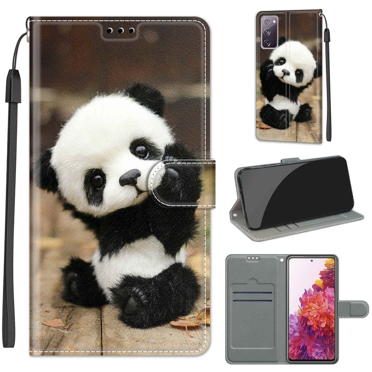 Custodia in pelle PU a vibrazione orizzontale con chiusura magnetica a disegno colorato di tensione con supporto e slot per schede, For Samsung Galaxy S20 FE 5G