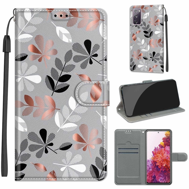Custodia in pelle PU a vibrazione orizzontale con chiusura magnetica a disegno colorato di tensione con supporto e slot per schede, For Samsung Galaxy S20 FE 5G