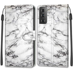 Custodia in pelle PU a vibrazione orizzontale con chiusura magnetica a disegno colorato di tensione con supporto e slot per schede, For Samsung Galaxy S21 5G