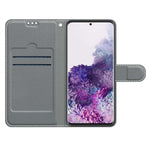 Custodia in pelle PU a vibrazione orizzontale con chiusura magnetica a disegno colorato di tensione con supporto e slot per schede, For Samsung Galaxy S21+ 5G