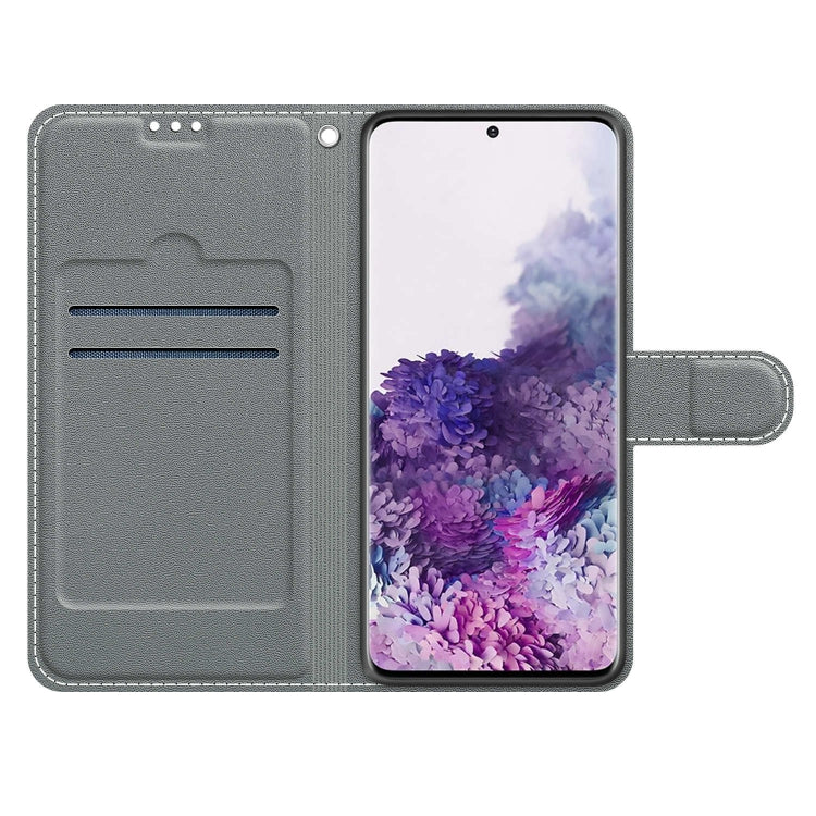 Custodia in pelle PU a vibrazione orizzontale con chiusura magnetica a disegno colorato di tensione con supporto e slot per schede, For Samsung Galaxy S21+ 5G