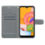 Custodia portafoglio in pelle PU con chiusura magnetica Galaxy A0