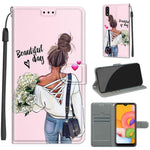 Custodia portafoglio in pelle PU con chiusura magnetica Galaxy A0