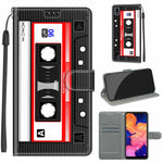 Custodia in pelle PU a vibrazione orizzontale con chiusura magnetica a disegno colorato di tensione con supporto e slot per schede, For Samsung Galaxy A10