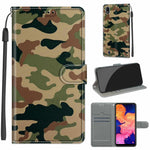 Custodia in pelle PU a vibrazione orizzontale con chiusura magnetica a disegno colorato di tensione con supporto e slot per schede, For Samsung Galaxy A10